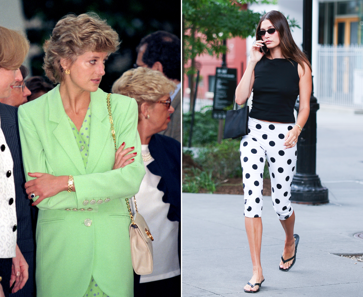 Принцесса Диана и Хейли Бибер (Источник: Соцсети)