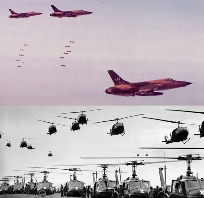 Ударные "тандерчифы" и десантные "ирокезы" во Вьетнаме.