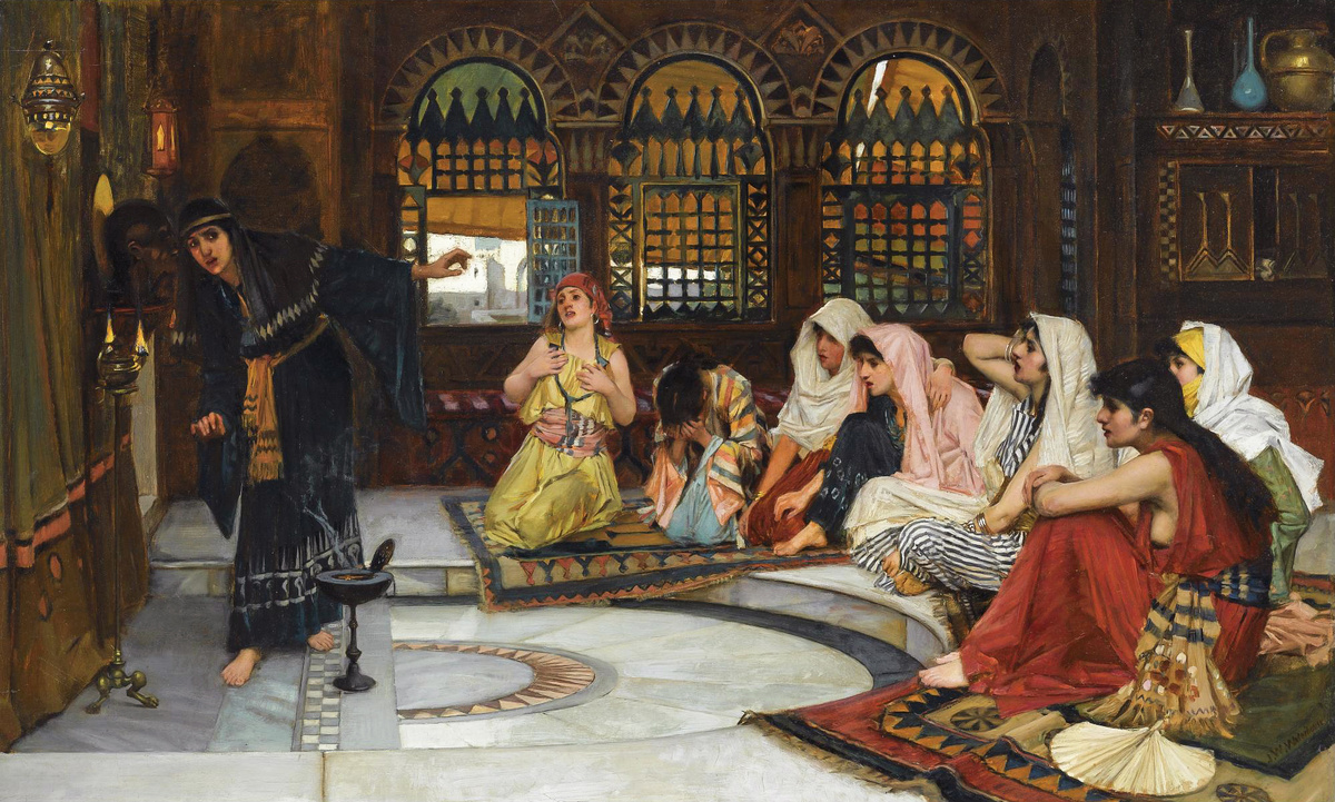 Джон Уильям Уотерхаус, "Обращение к оракулу", 1884 