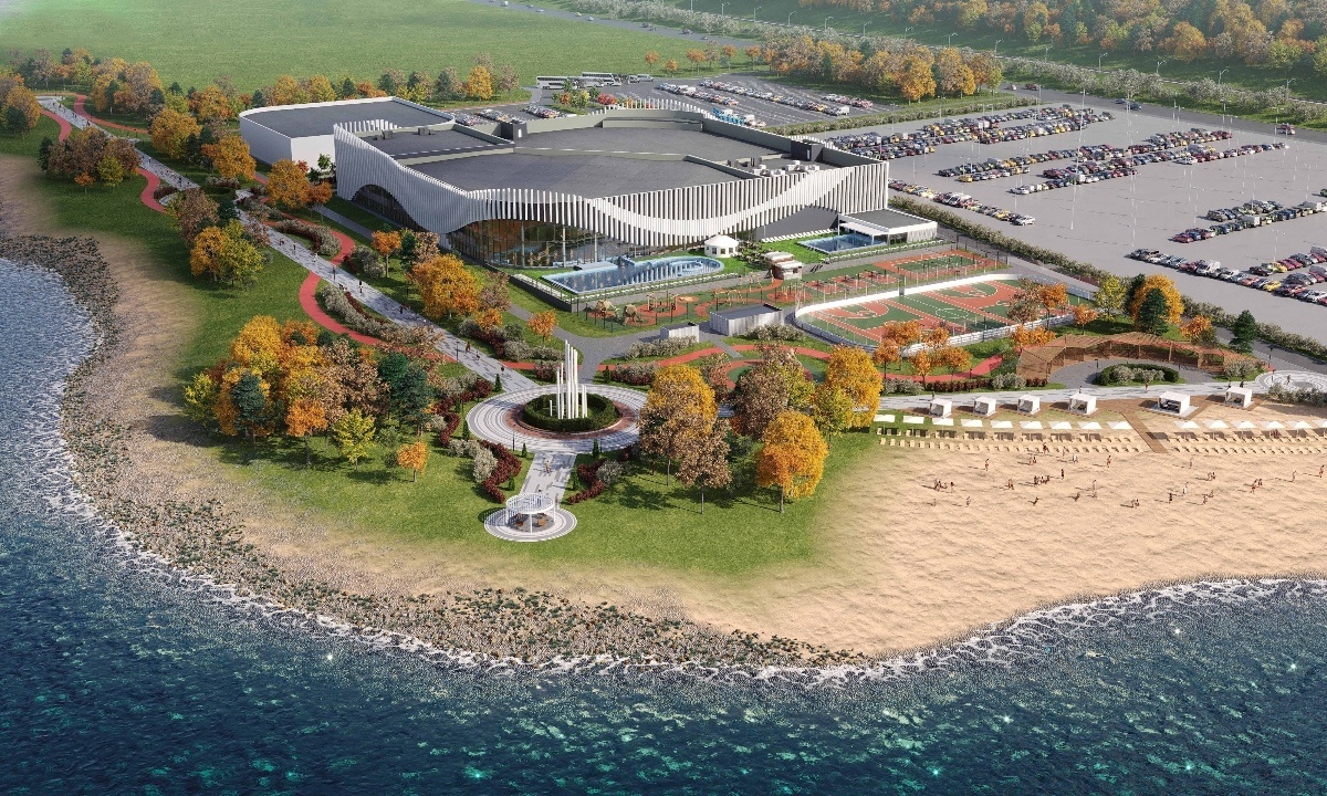 Визуализация проекта «Арктического акватермального физкультурно‑оздоровительного комплекса». Источник: пресс-служба Главгосэкспертизы РФ / vk.com/gge_ru