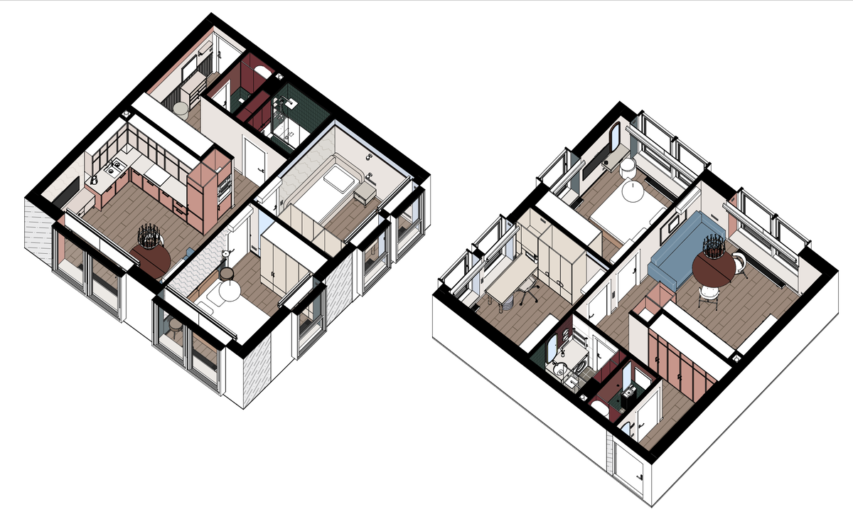 Планировочное решение от Jeevaa design