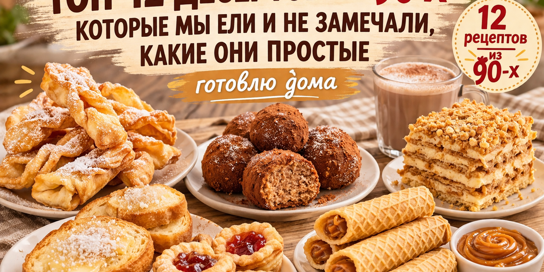 Топ-12 десертов из 90-х, которые мы ели и не замечали, какие они простые