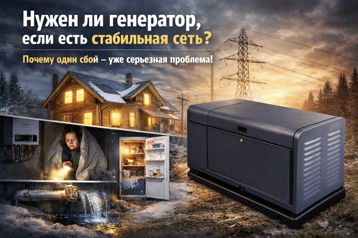 Нужен ли генератор, если есть стабильная сеть: когда резервное питание действительно оправдано