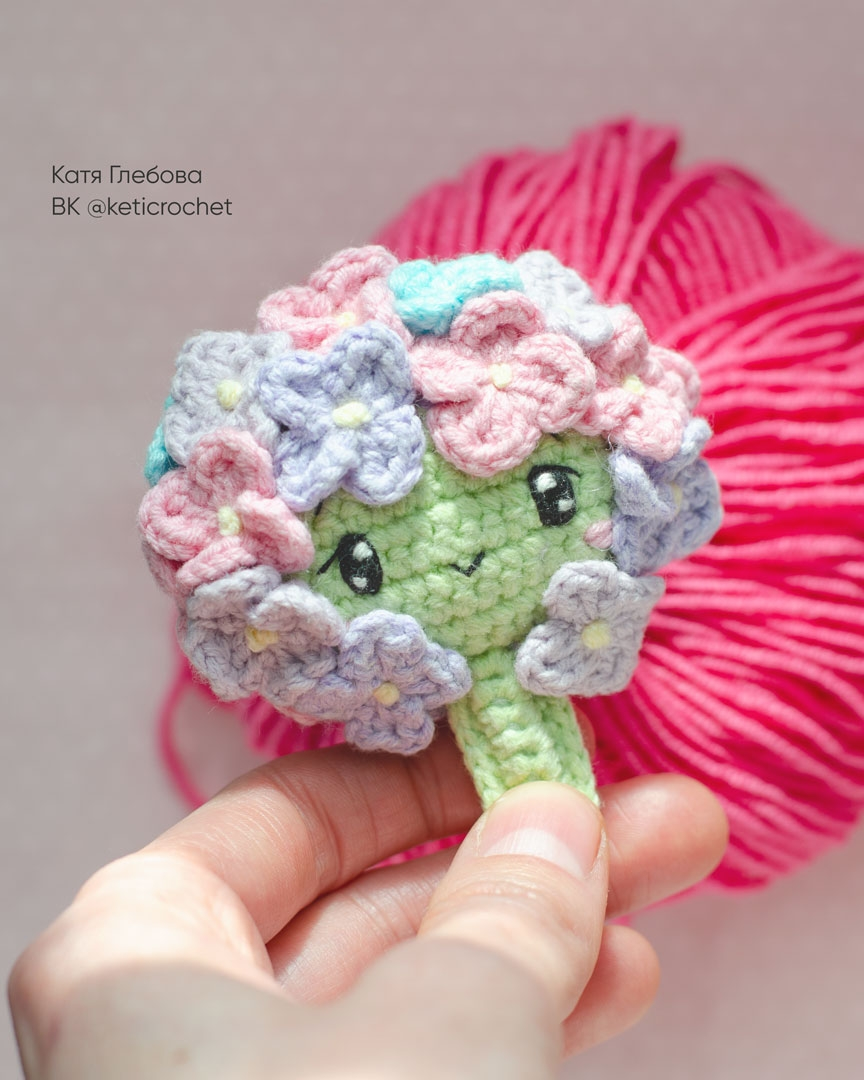 гортензия крючком