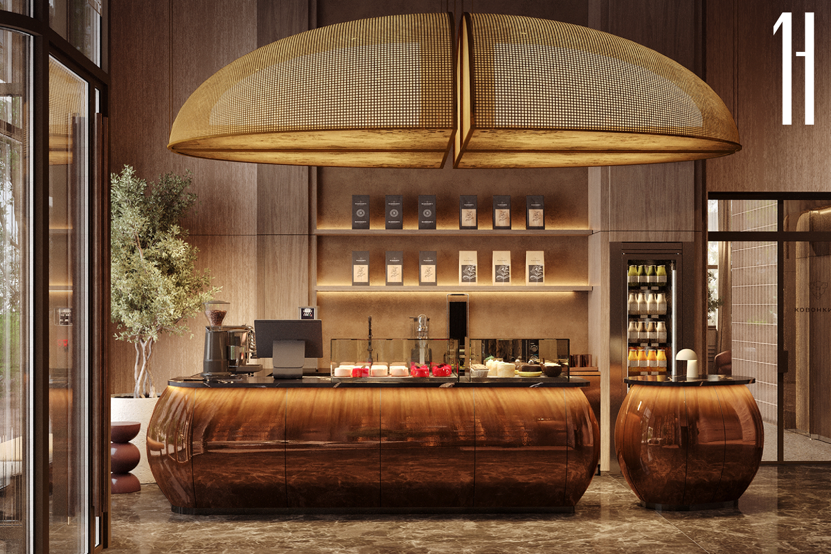 Визуализация лобби. Премиальный жилой квартал Первый Нагатинский