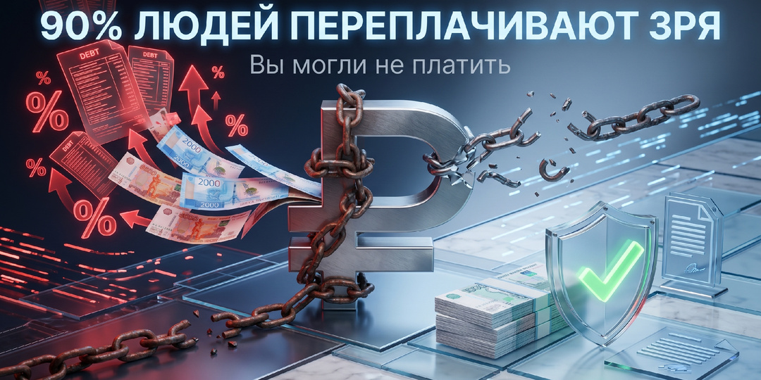 90% людей переплачивают по долгам, хотя могли списать их ещё год назад