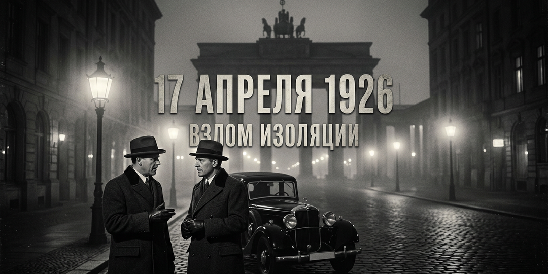 17 апреля 1926 года: «Тайный роман» с Берлином и первая советская «Библия»