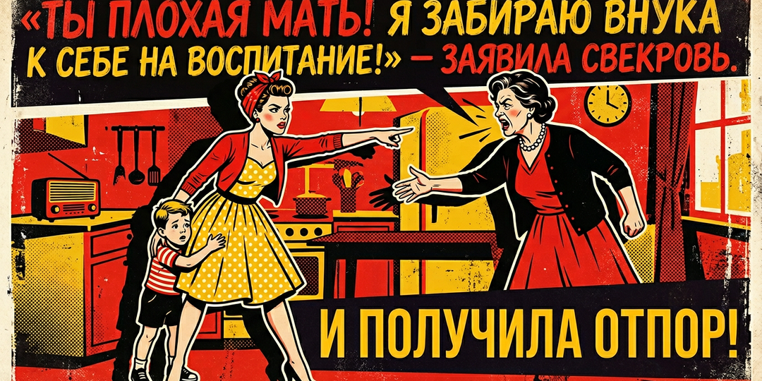 «Ты плохая мать, я забираю внука к себе на воспитание», заявила свекровь и получила отпор