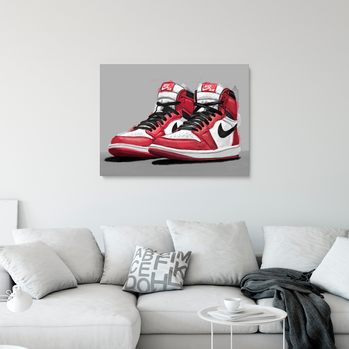 Интерьерная картина, "Найк Эйр Джордан", художник Герман Берналес, Аргентина