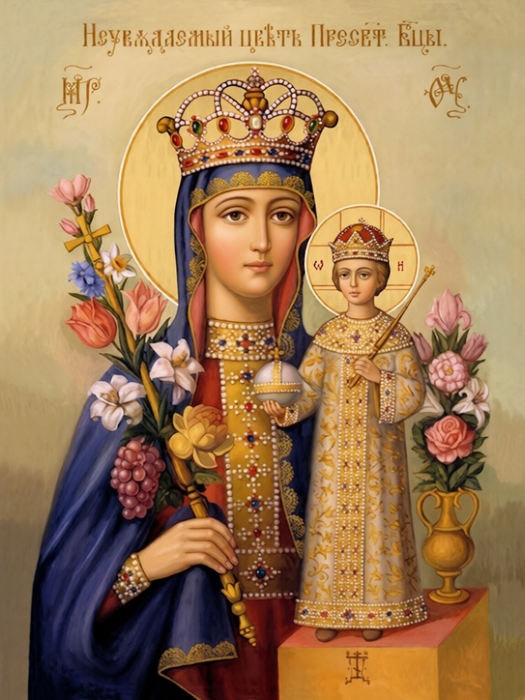Икона Божией Матери "Неувядаемый Цвет"
