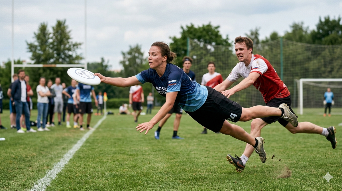 Это вам не на пляже тарелочку кидать: Ультимат-фрисби. Изображение сгенерировано с помощью ИИ.