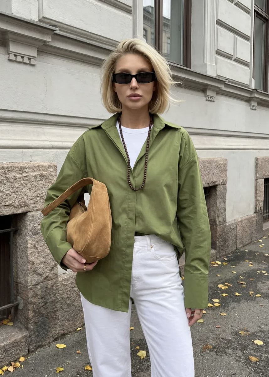 РУБАШКА С ПОЯСОМ С WILDBERRIES