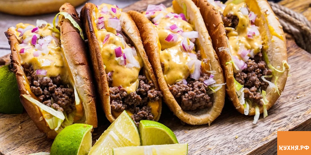 Хрустящий тако-бургер в аэрогриле