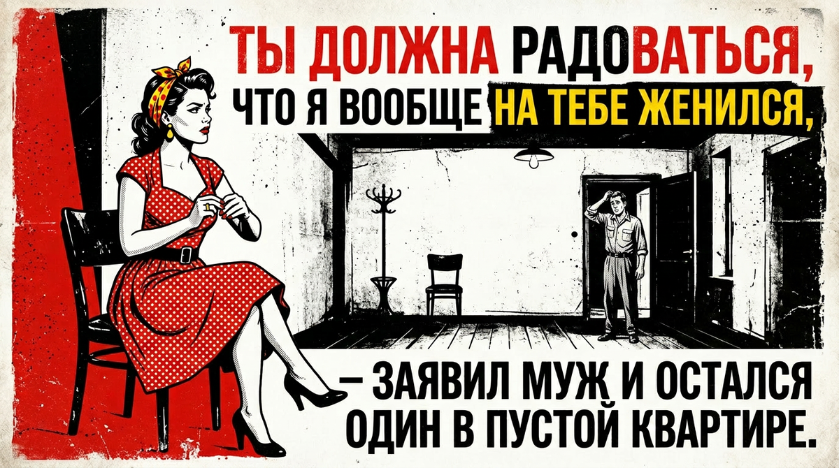 Муж и остался один в пустой квартире