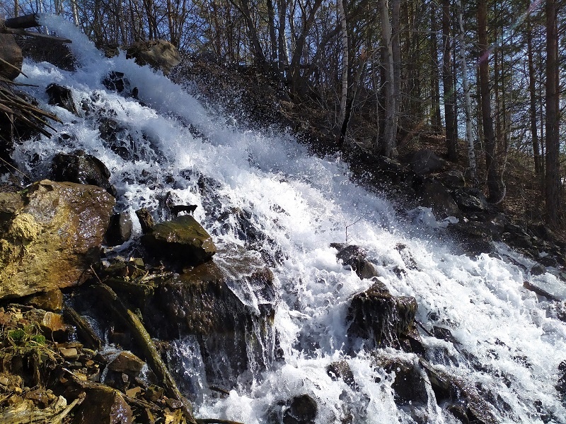 Водопады Свердловской области: Никитинский водопад у Первоуральска. Фото: Андрей Шадрин / ВКонтакте