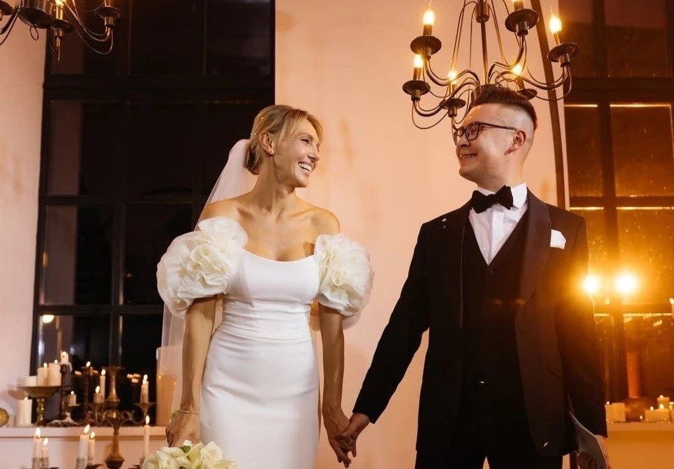    Свадебная церемония состоялась осенью 2022 года. Фото: личная страница Юлии Кобяковой в соцсети.