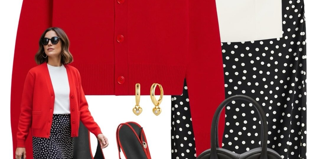 Одна юбка в горошек + 8 стильных образов, которые всегда выглядят женственно и дорого