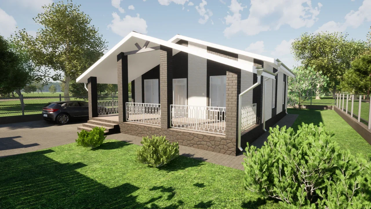 Вид снаружи на террасу Д-133