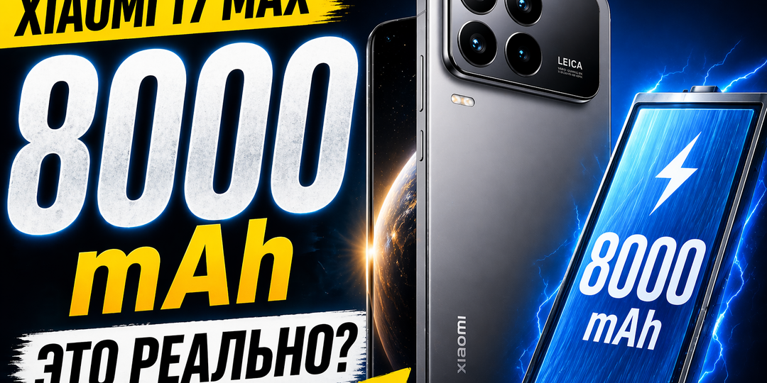Xiaomi 17 Max может получить 8000 мАч — это вообще реально?