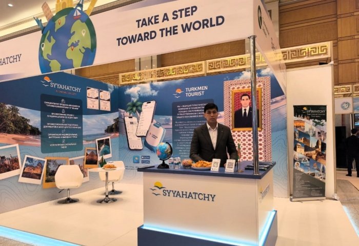 Компания Syyahatchy на Turkmen Travel 2026, 14-15 апреля, 2026 г., Ашхабад, Туркменистан (Фото: БТ)