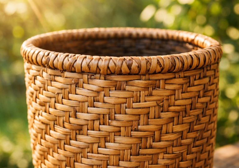 Кашпо из ротанга: почему ценится даже простое плетение