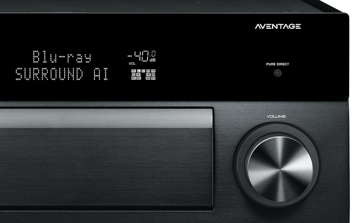 Аттенюатор Yamaha внутри AVENTAGE - Отрицательные числа показывают величину ослабления (attenuation), которое регулятор громкости применяет к усилителю.