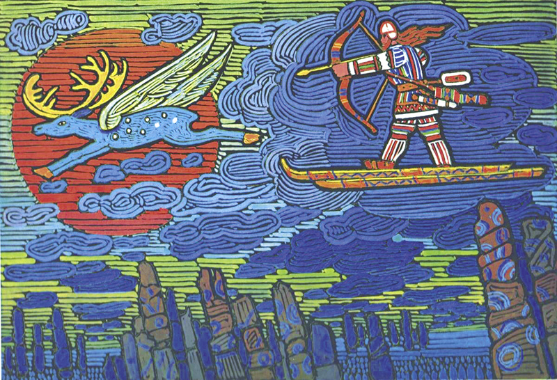 В. Игнатов. Йиркап и голубой олень.