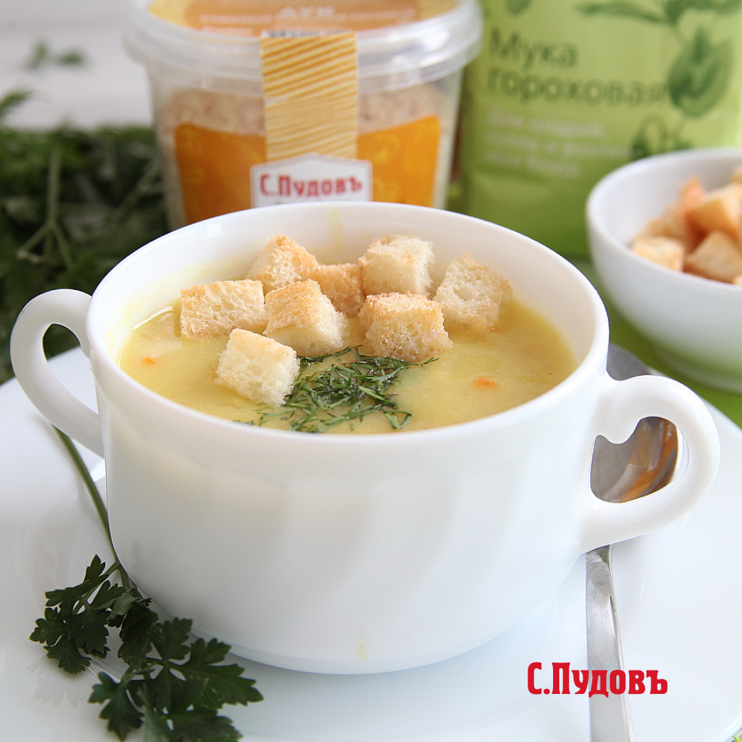 Суп из гороховой муки