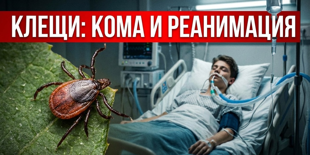 🚨 Кома и реанимация: в Сибири зафиксированы тяжелейшие случаи после укусов клещей