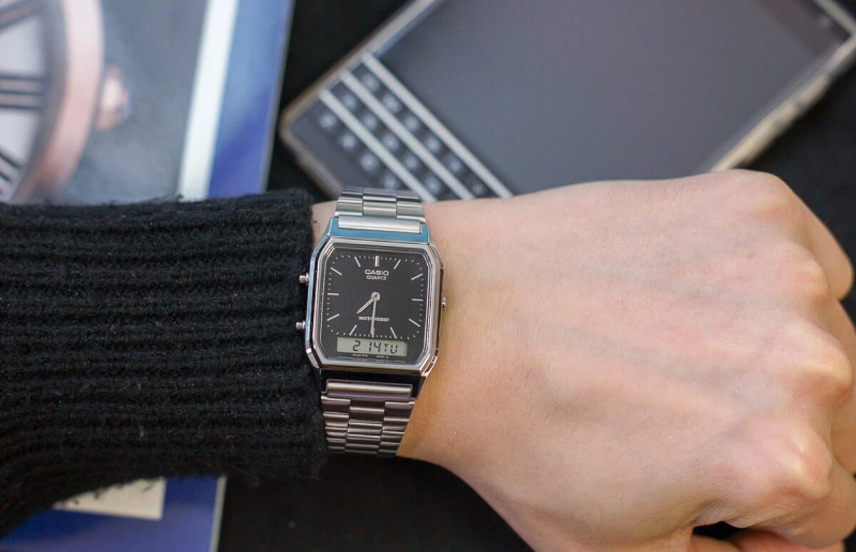 Часы Casio AQ-230A-1D — для поклонников ретро-стиля и ценителей практичности Casio