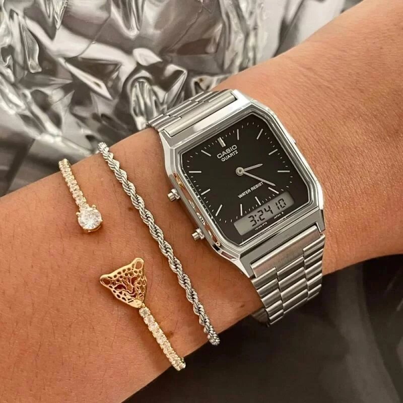 Часы Casio AQ-230A-1D относятся к унисекс-моделям — подойдут мужчинам и женщинам