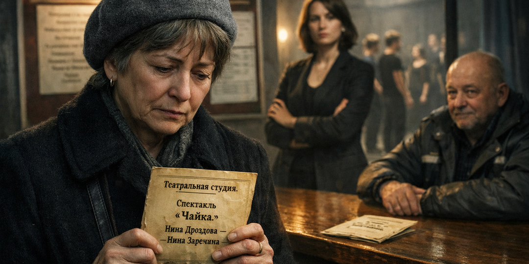 В театральной студии молодая режиссёрша вычеркнула её из афиши, а вахтёр молча достал старую программку с её фамилией