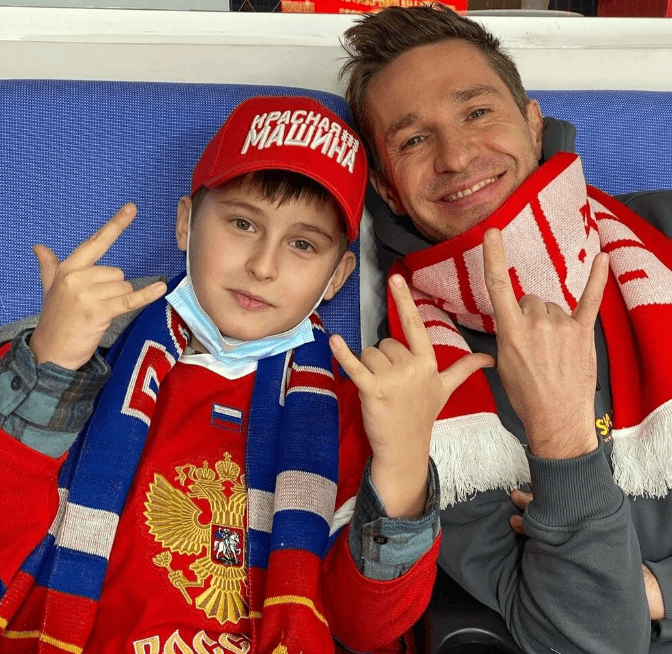 С сыном Никитой