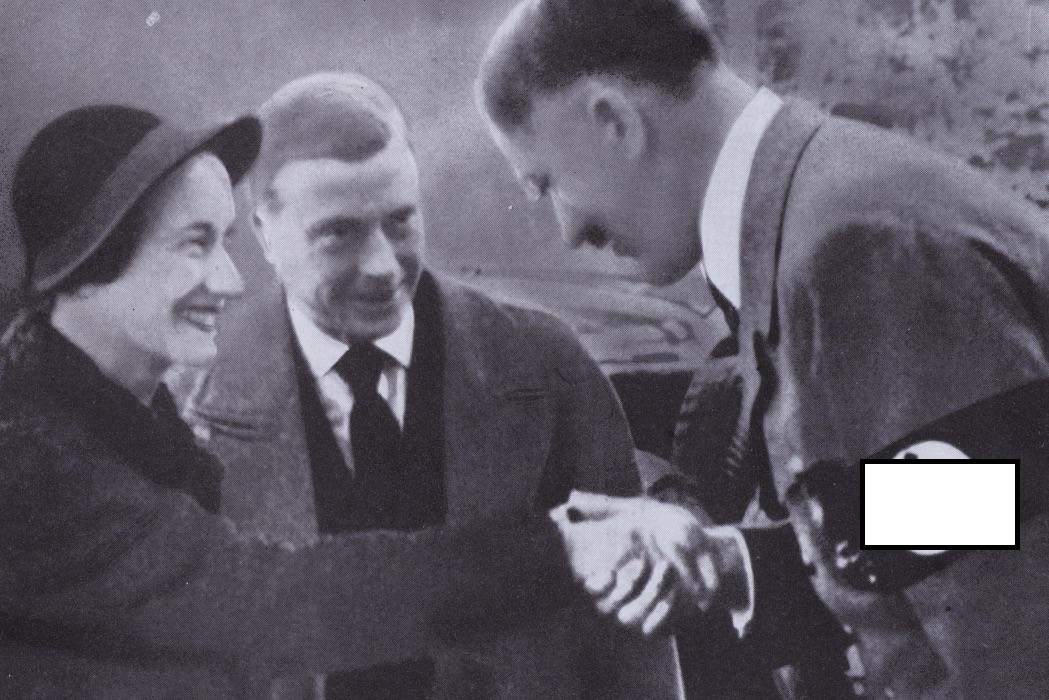 Бывший король Эдуард VIII и Уоллис Симпсон на встрече с Гитлером