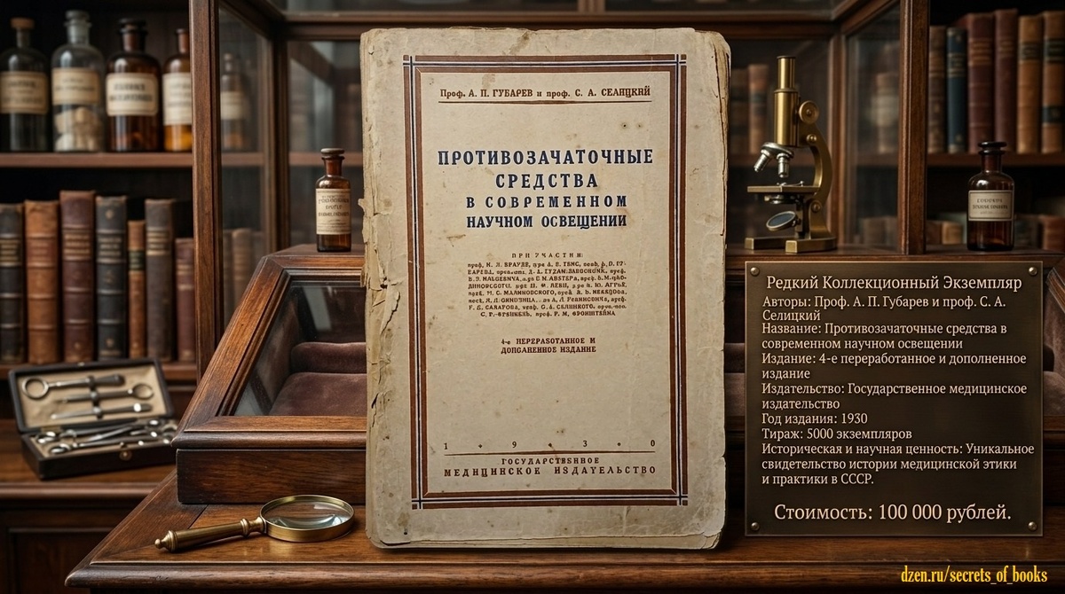 А. П. Губарев и С. А. Селицкий «Противозачаточные средства в современном научном освещении» 1930 год