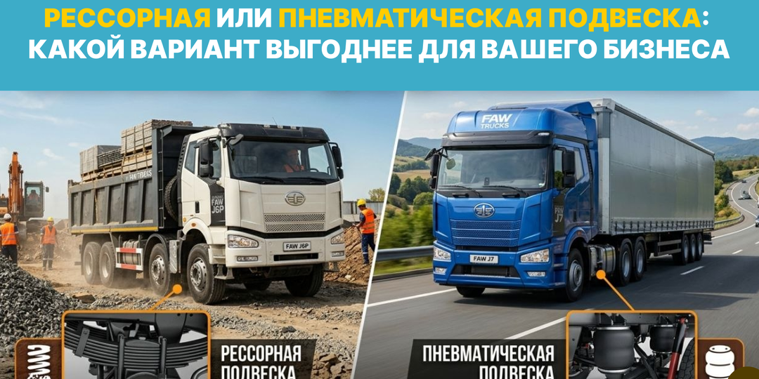 Рессорная или пневматическая подвеска: какой вариант выгоднее для вашего бизнеса?