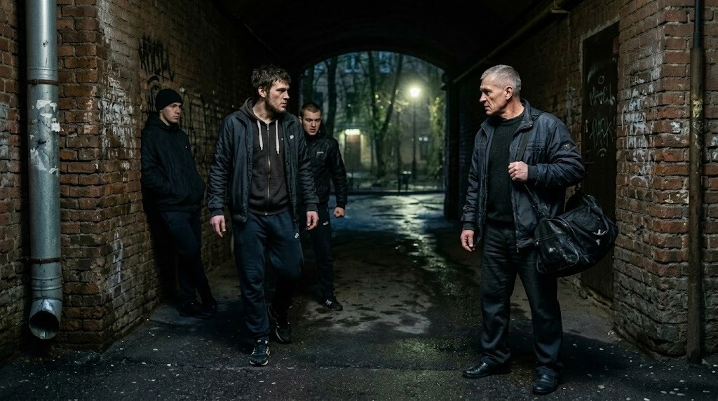 Трое парней загородили проход в арку, и Геннадий Палыч понял: обойти не получится