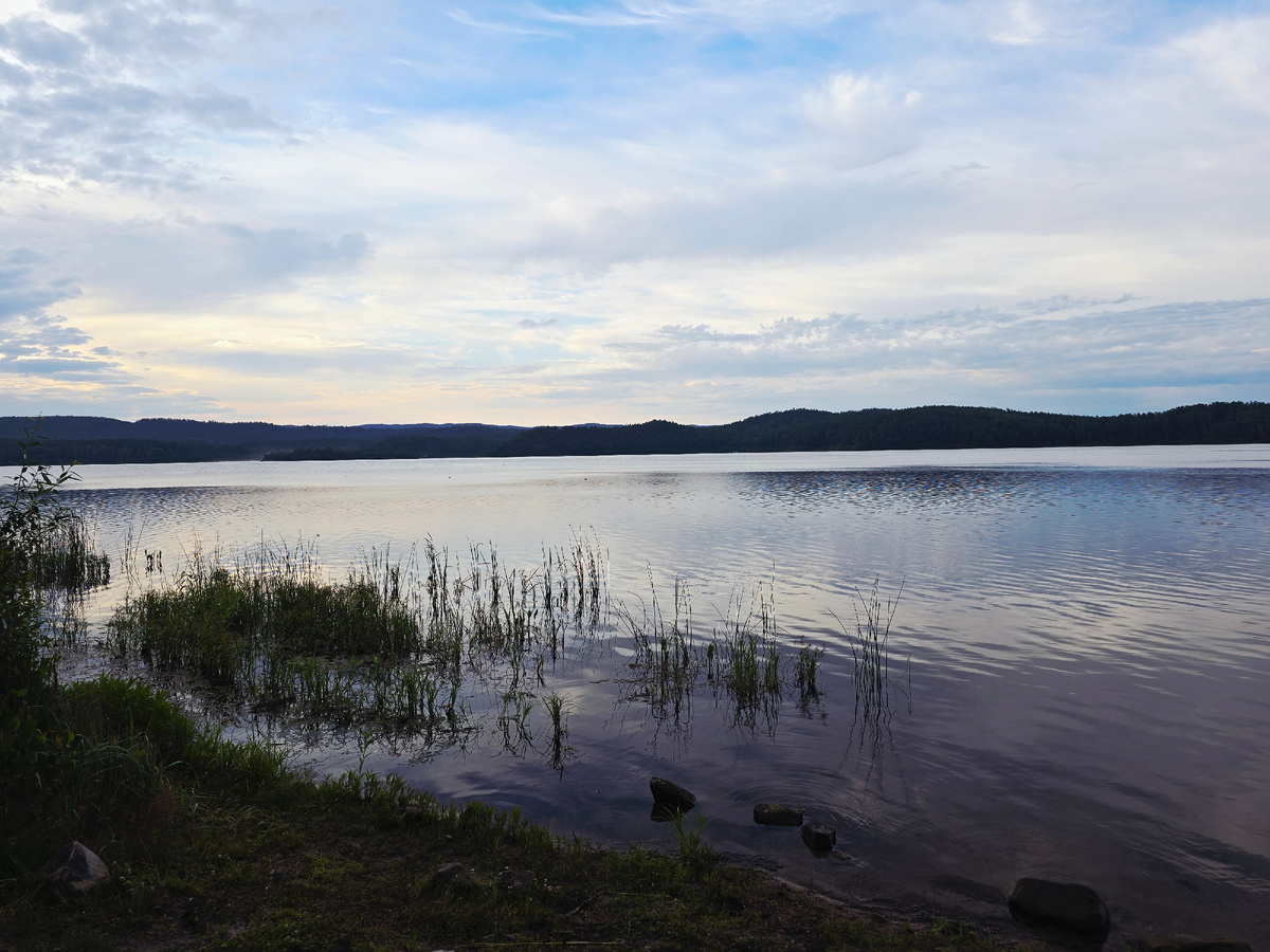 Утреннее прощание с озером Аракуль