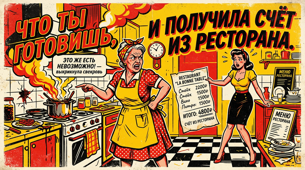 Невозможно  есть, что ты готовишь 