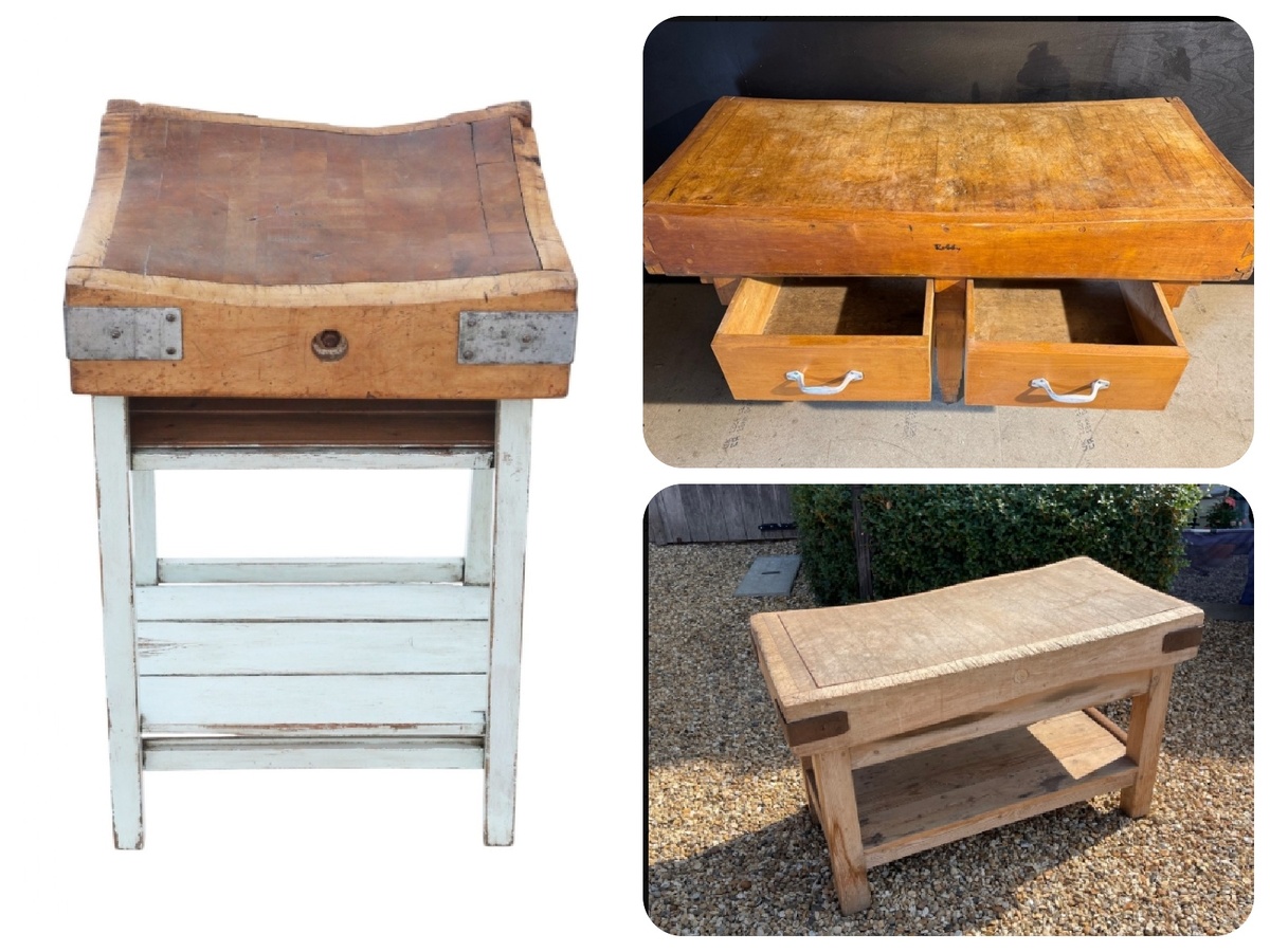 коллаж автора https://www.sellingantiques.co.uk/miscellaneous/antique-butchers-blocks/