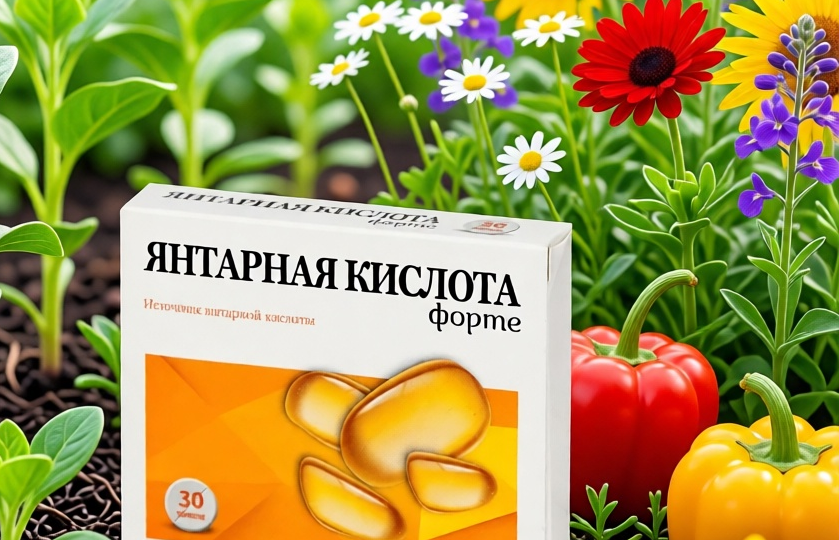 Янтарная кислота для растений: как разводить и применять для рассады и цветов