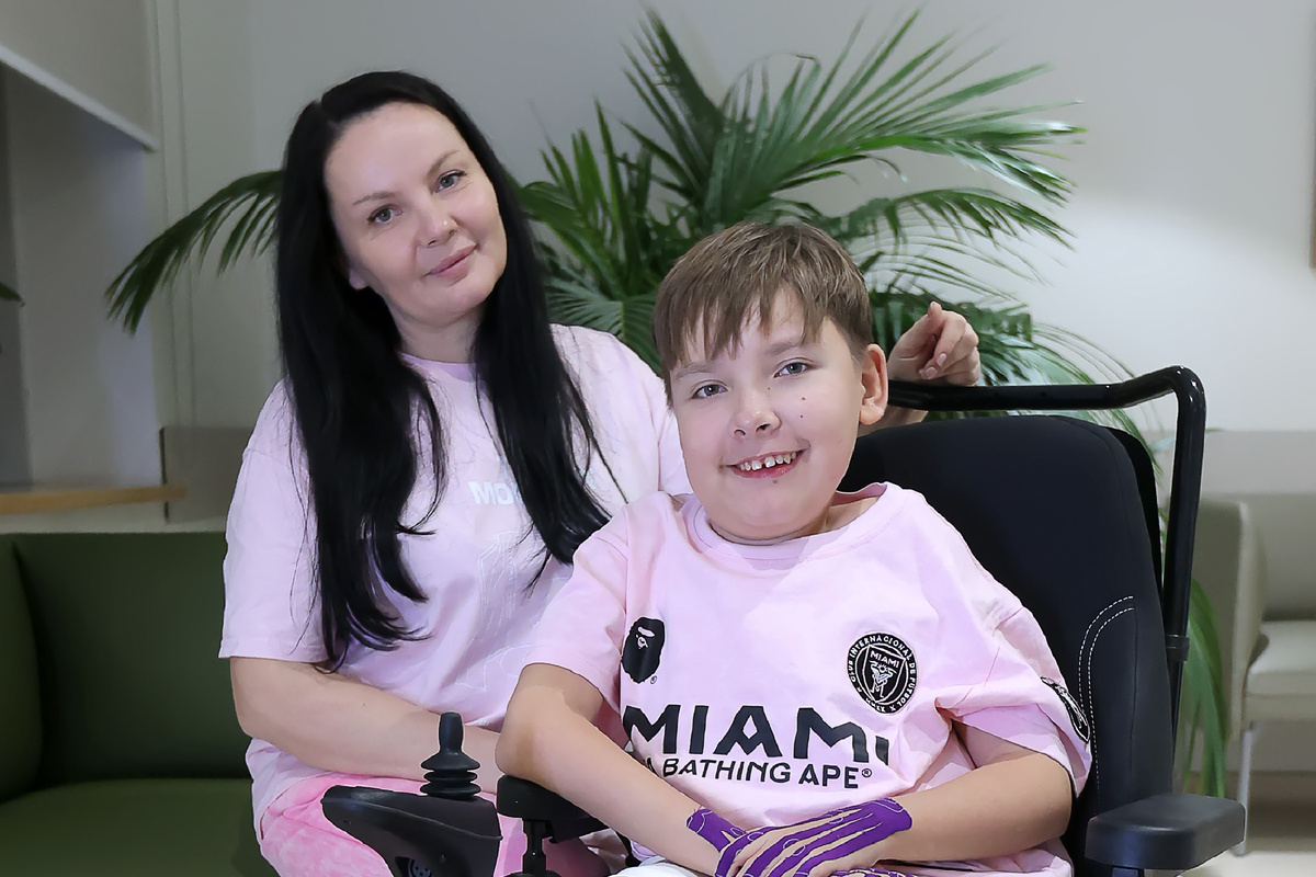 Никита с мамой Екатериной