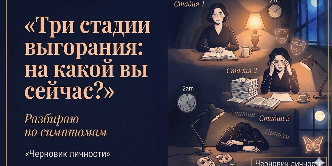 Три стадии выгорания: на какой вы сейчас? Разбираю по симптомам