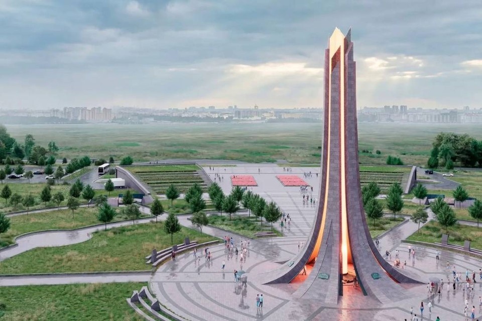    Мемориал будет видно с самолетов. Фото: КГА