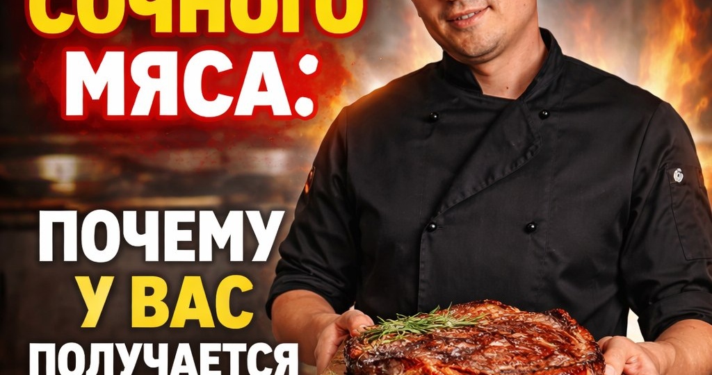 Секреты сочного мяса: почему у вас получается сухо