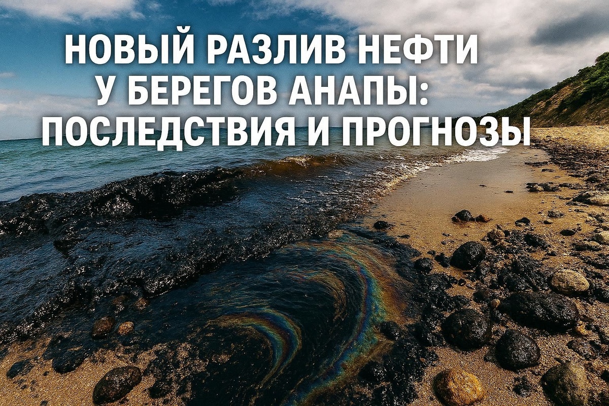 Нефтяное пятно у Анапы: эколог предупреждает — ликвидация растянется на недели
