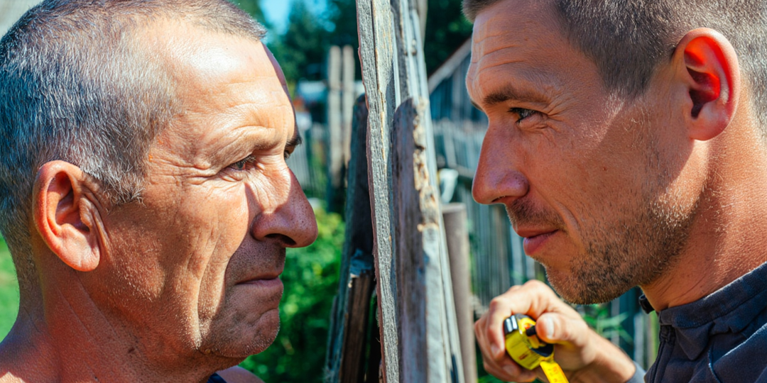 Братья поделили родительский дом стеной посередине и двадцать лет здоровались через забор