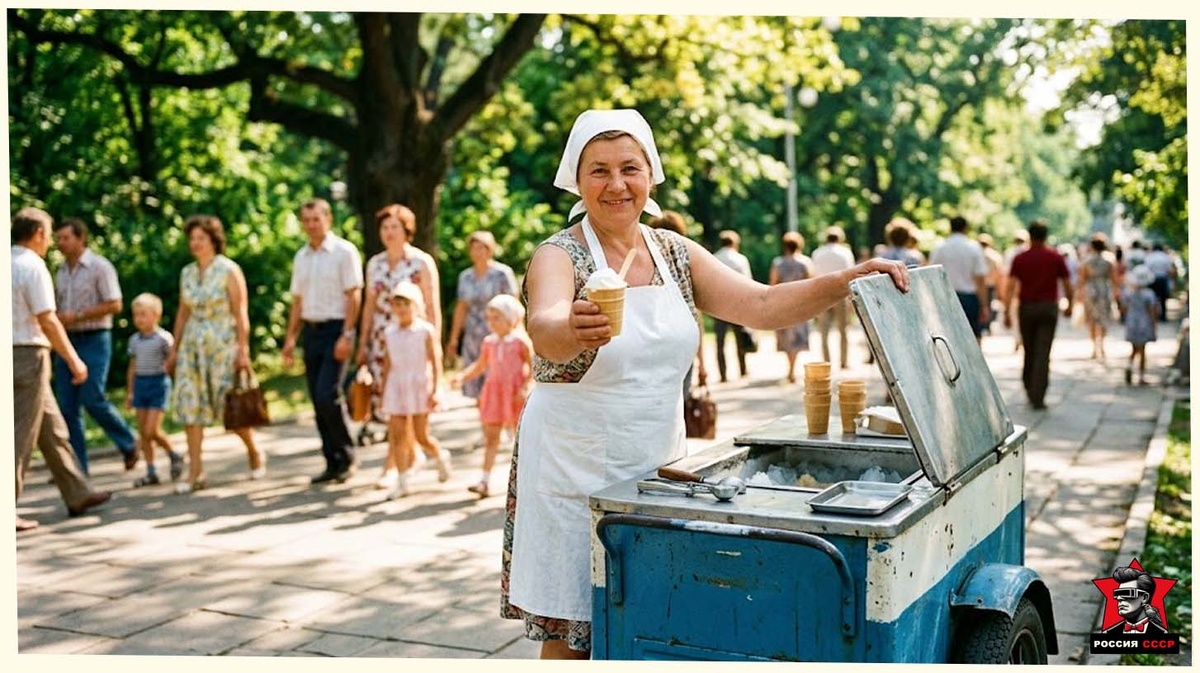 Продавец мороженного