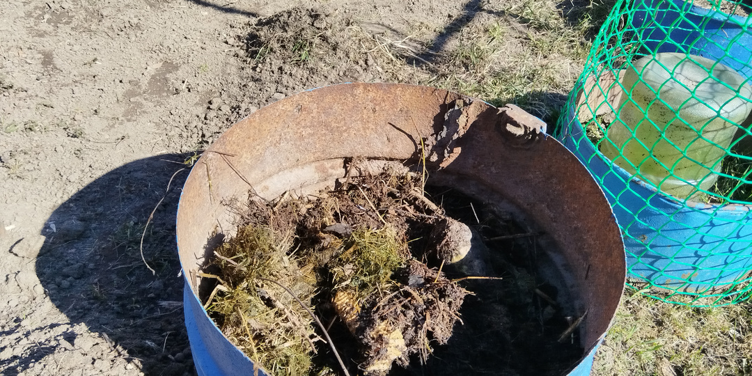 Готовлю теплые грядки из железных бочек, 2026 г., весна.