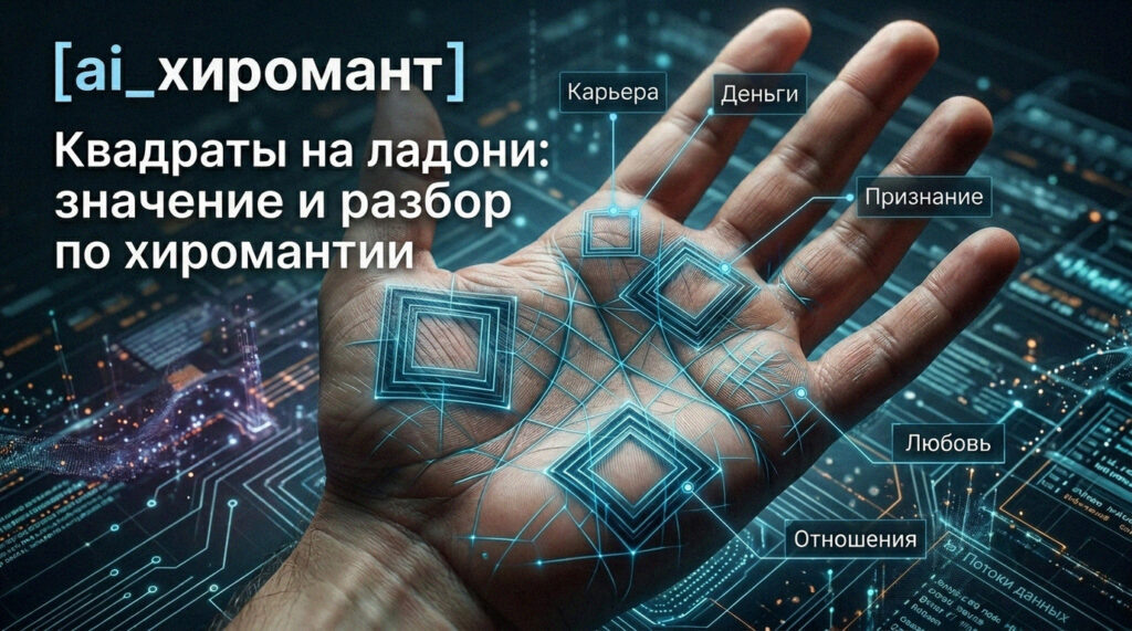    Квадраты на ладони и их значение в хиромантии admin